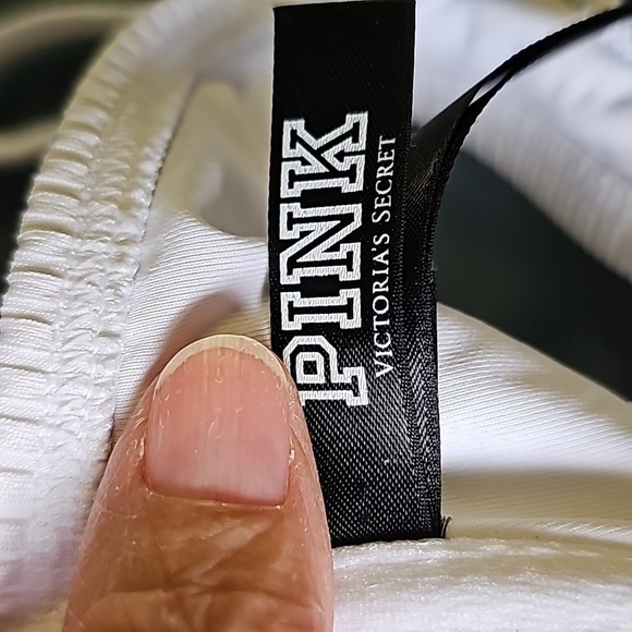 Pink Victoria secrets white padded pushup bathing suit top. Size small. - Picture 5 of 15